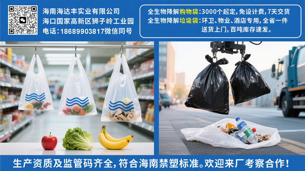 全生物降解购物袋垃圾袋厂家