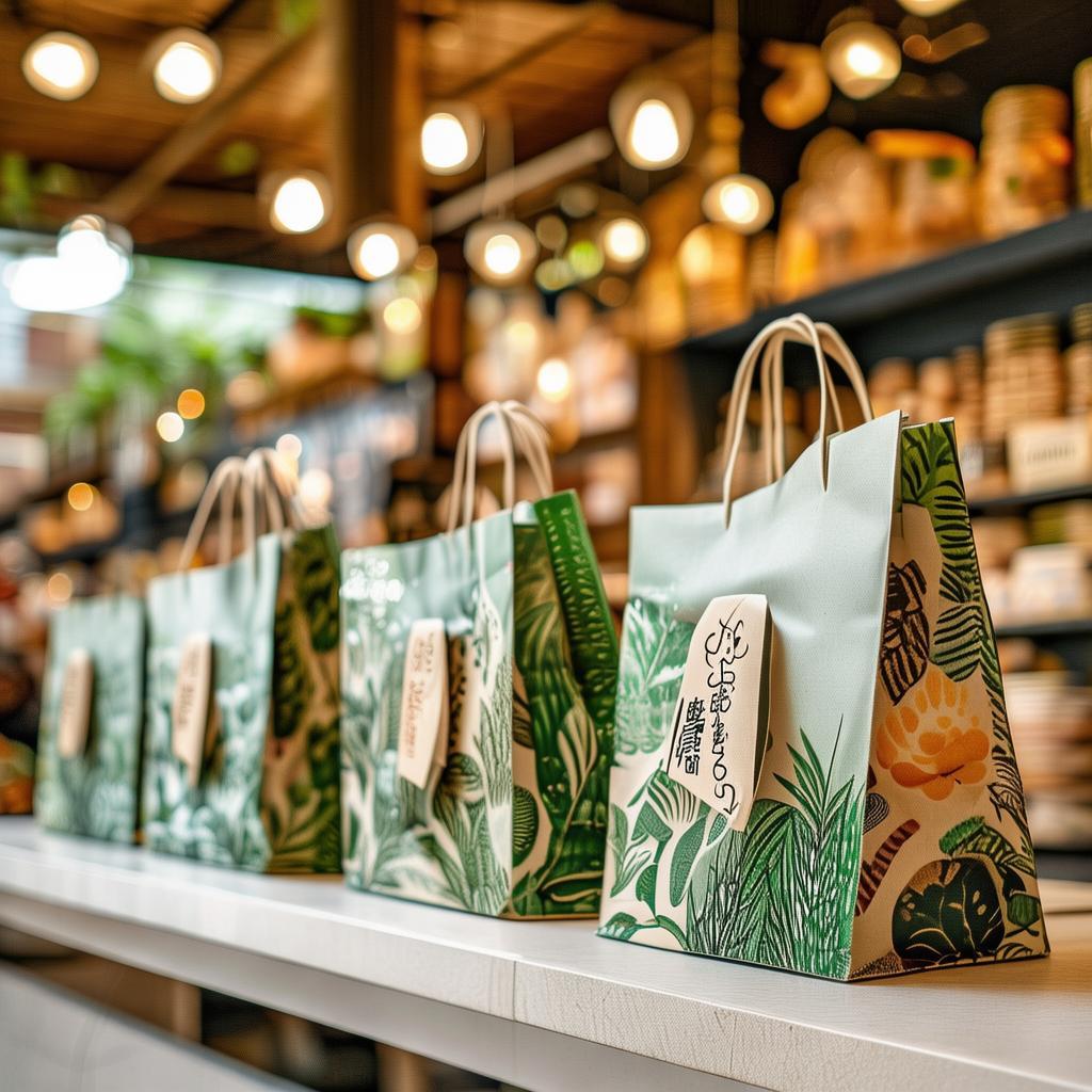 万宁烘焙店生物降解购物袋厂家直销：环保定制新选择