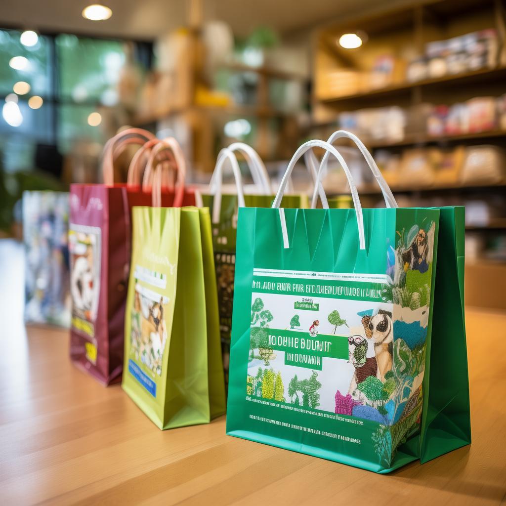 琼中宠物店生物降解购物袋批发：环保定制新选择