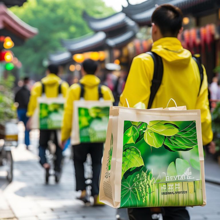 南京外卖用生物降解购物袋：环保新趋势